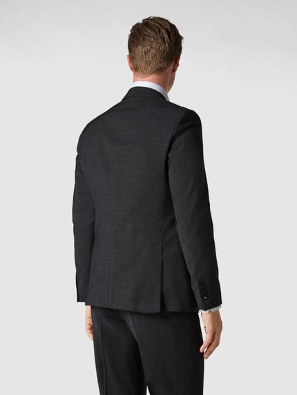 Strellson Slim fit 2-knoops colbert met wol 'Flex Cross' Antraciet - 5