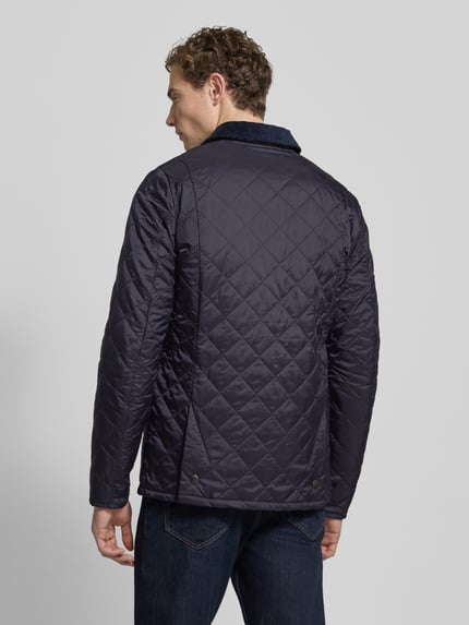 Barbour Gewatteerd jack met platte kraag Marineblauw - 5