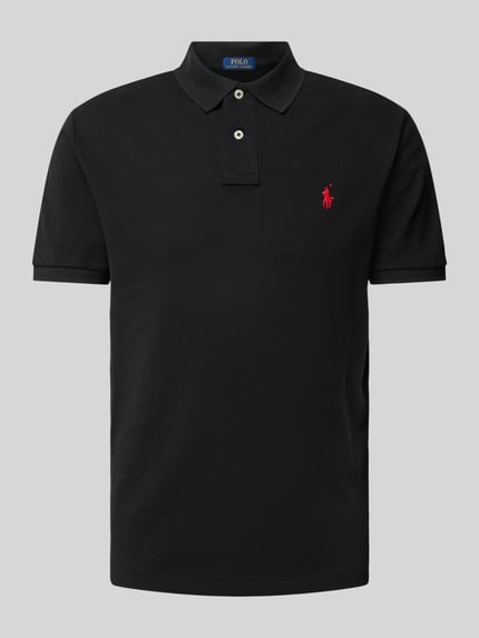 Poloshirt mit Label-Stitching Shop The Look MANNEQUINE