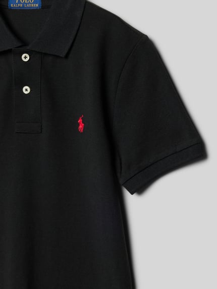 Polo Ralph Lauren Teens Poloshirt met logo-stitching Zwart - 2