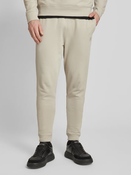 BOSS Orange Slim fit sweatpants met elastische band Beige - 4
