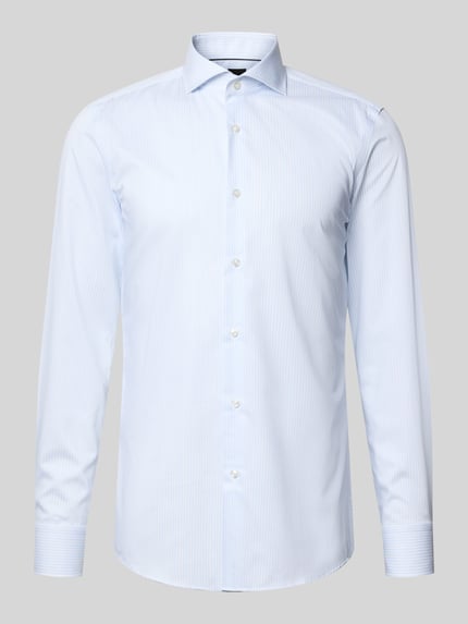 Slim Fit Businesshemd aus reiner Baumwolle Modell 'H-HANK-SP-B1' Shop The Look MANNEQUINE
