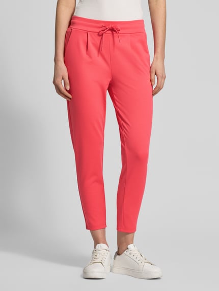 ICHI Slim Fit Stoffhose mit Viskose-Anteil Modell 'Kate' Neon Pink 4