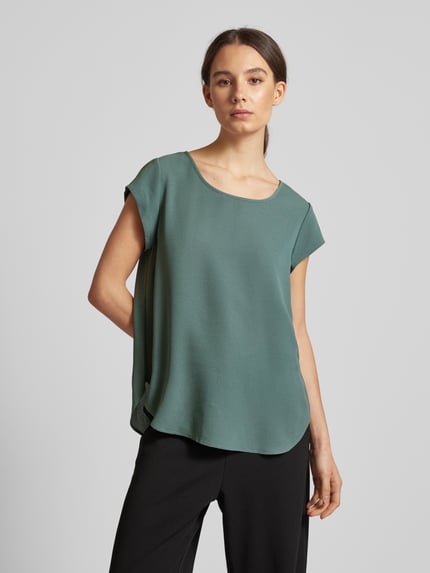 ONLY Blusenshirt in unifarbenem Design Mint 4