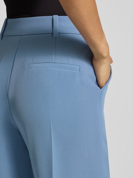 Forever New Straight Leg Anzughose mit Bügelfalten Modell 'Ariel' Blau 3