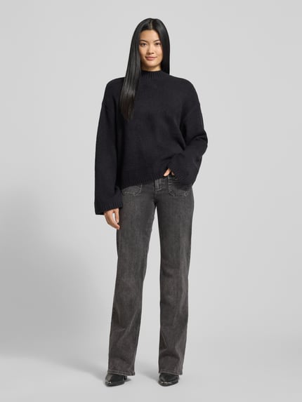 ANGELS Flared jeans met opgestikte zakken, model 'LIZ SMART BUCKLE' Donkergrijs - 1