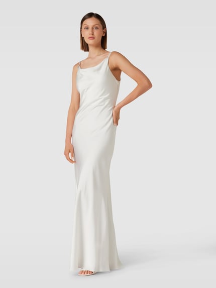 Mascara Brautkleid mit Wasserfall-Ausschnitt Offwhite 1