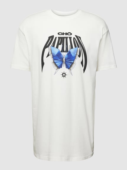 Mister Tee T-Shirt mit Motiv-Print Modell 'ORIGAMI' Offwhite 2