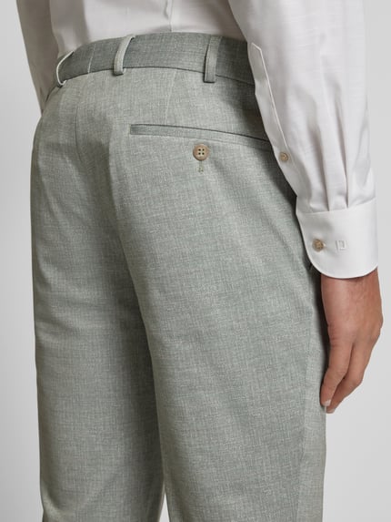 Atelier Torino Stoffhose mit französischen Eingrifftaschen Hellgruen 3