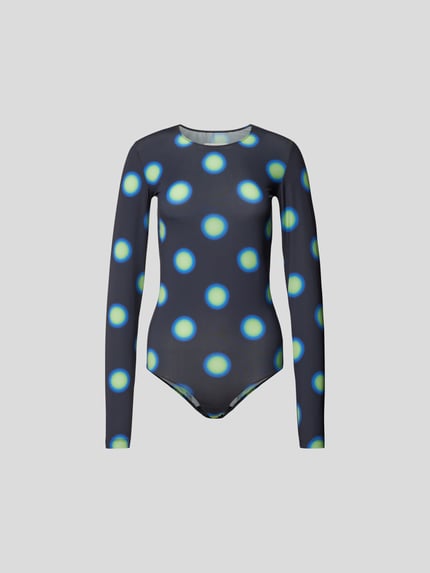 MM6 Maison Margiela Body met all-over motief Zwart - 2