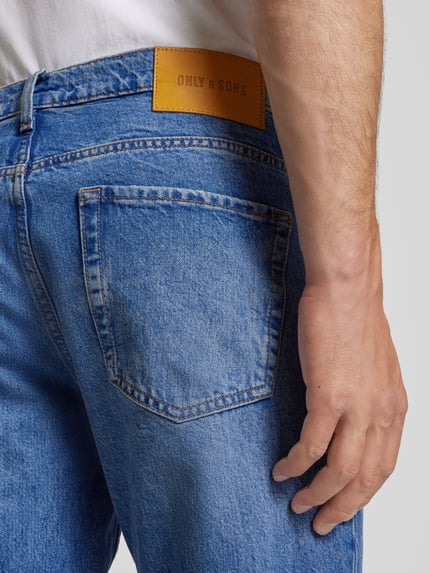 ONLY & SONS Straight Leg Jeans im 5-Pocket-Design Jeansblau 3