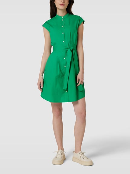Marc O'Polo Blousejurk met strikceintuur Groen - 1