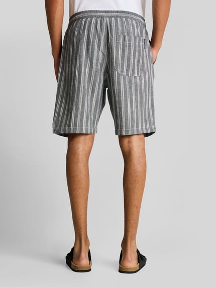 Tom Tailor Denim Regular Fit Shorts aus Baumwoll-Leinen-Mix Hellgrau 5