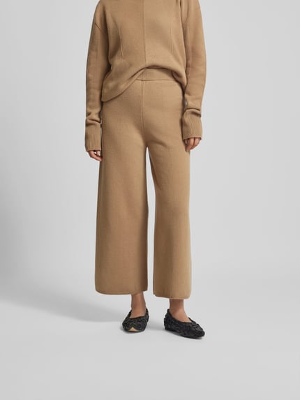 Joseph Stoffen broek met elastische band Lichtbruin - 4