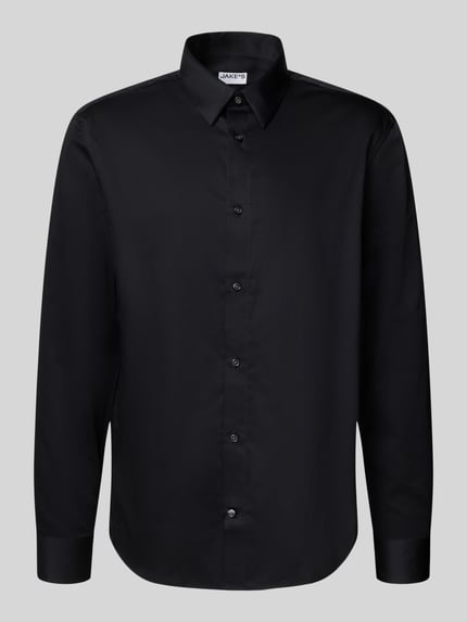 Jake*s Regular Fit Business-Hemd mit Kentkragen Black 2