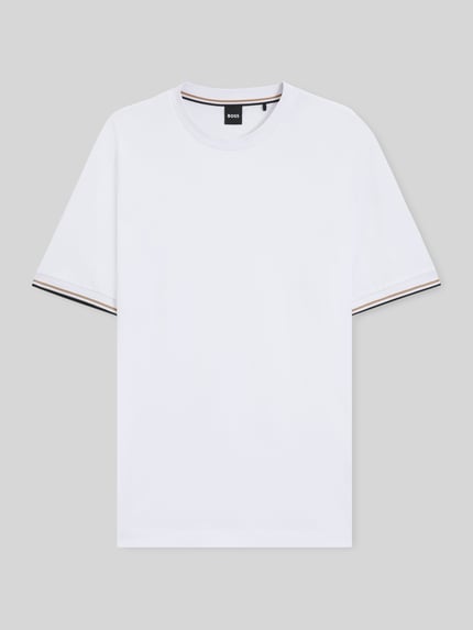 BOSS Regular Fit T-Shirt aus reiner Baumwolle Weiss 2