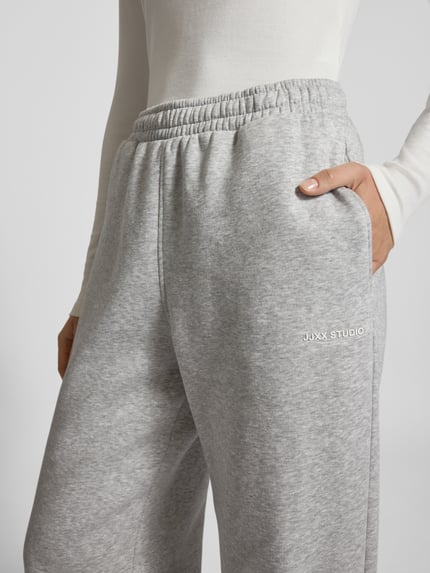 JJXX Sweatbroek met elastische band Lichtgrijs gemêleerd - 3