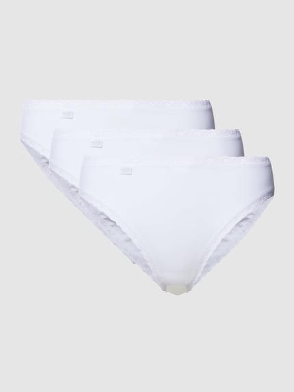 Sloggi Slip met schelprand in 3-pack Wit - 1