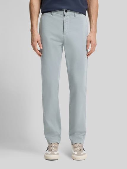 BOSS Orange Chinos o kroju regular fit z mieszanki bawełny Jasnoszary 4