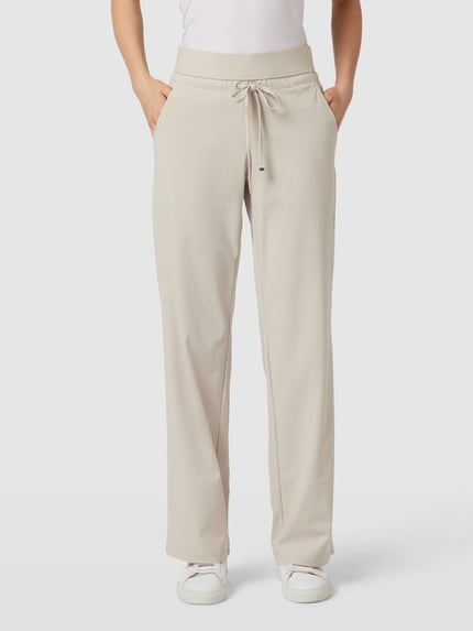 Raffaello Rossi Straight Leg Hose mit Tunnelzug Modell 'CANDICE' Kitt 4
