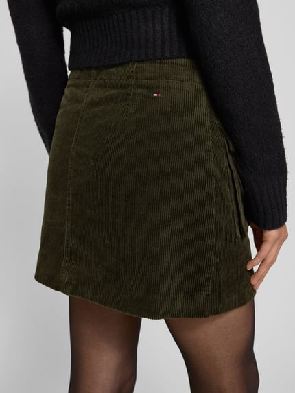 Tommy Hilfiger Uitlopende minirok van katoenmix Kaki - 3
