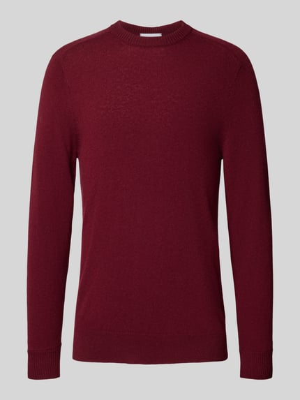 FTC Cashmere Kaschmirpullover mit Rundhalsausschnitt Bordeaux 2