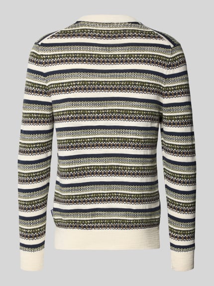 Barbour Loose Fit Strickpullover aus reiner Baumwolle Offwhite 5