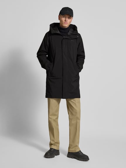 Helly Hansen Regular Fit Mantel mit Kapuze Modell 'Munich' Black 1