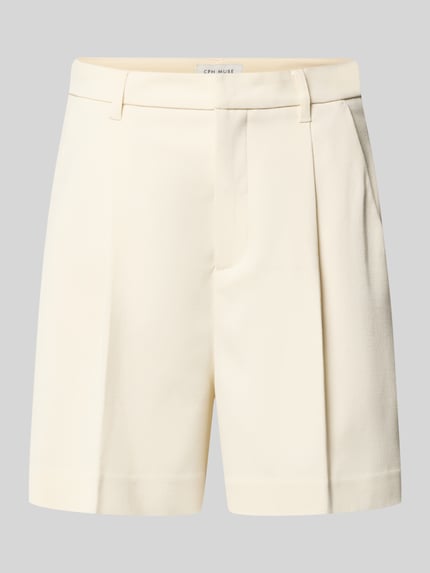 Straight Fit Shorts mit Viskose-Anteil Modell 'Tailor' Shop The Look MANNEQUINE