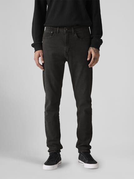 Levi's® Slim Fit Jeans aus Baumwoll-Mix Modell '515™ SLIM TAPER' Anthrazit 2