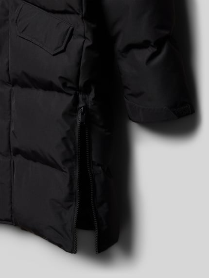 Cars Jeans Gewatteerde lange jas met capuchon, model 'BEALLA' Zwart - 2