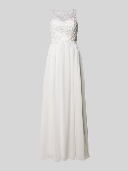 Laona Bruidsjurk met kant Offwhite - 2