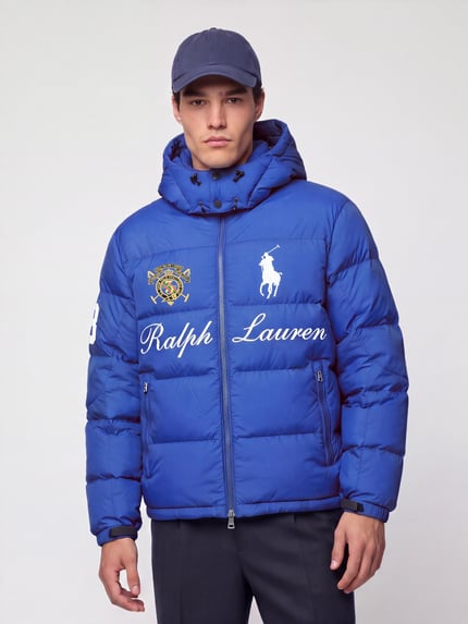 Polo Ralph Lauren Regular Fit Daunenjacke mit abnehmbarer Kapuze Royal 4