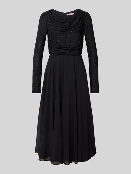 Christian Berg Cocktail Cocktailkleid mit Rundhalsausschnitt Black 2