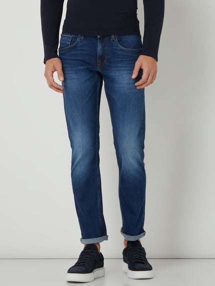 Tommy Hilfiger Straight Fit Jeans mit Stretch-Anteil Modell 'Denton' Blau 4