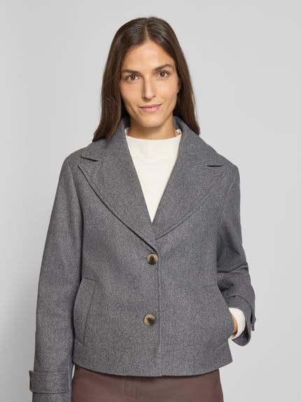 VILA Jacke mit Reverskragen Modell 'SOLO' Mittelgrau 3