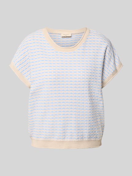 FREE/QUENT Strickshirt mit Rundhalsausschnitt Modell 'DODO' Hellblau 2