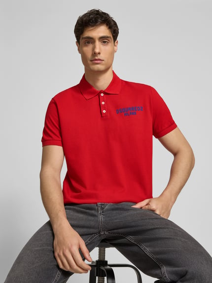 Dsquared2 Regular fit poloshirt van katoen Rood - 3