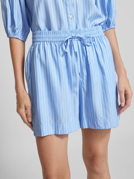 Sisters Point Regular fit short met tunnelkoord model 'ELLA' Lichtblauw - 3
