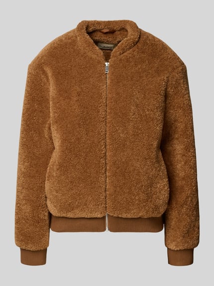 Smith and Soul Regular fit bomberjack van teddybont, model 'Teddy' Cognac - 2