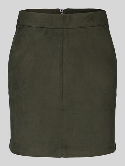 VERO MODA Ausgestellter Mini-Rock aus reiner Baumwolle Modell 'DONNADINA' Dunkelgruen 2