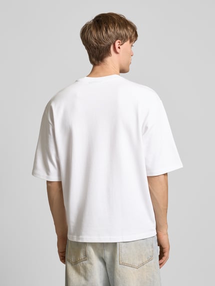 REVIEW Oversized T-shirt met labelprint Wit - 5