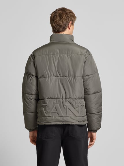Karl Kani Regular fit gewatteerd jack met logostitching, model 'Signature' Lichtgrijs - 5