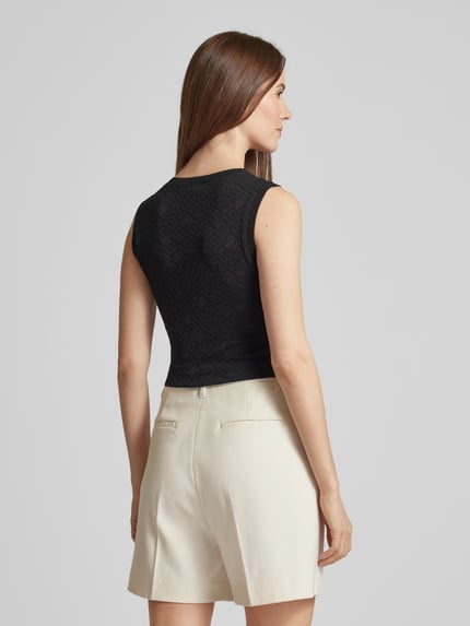 GUESS Tanktop met structuurmotief, model 'OFELIA' Zwart - 5