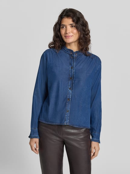 Smith and Soul jeansblouse van lyocellmix Jeansblauw - 4