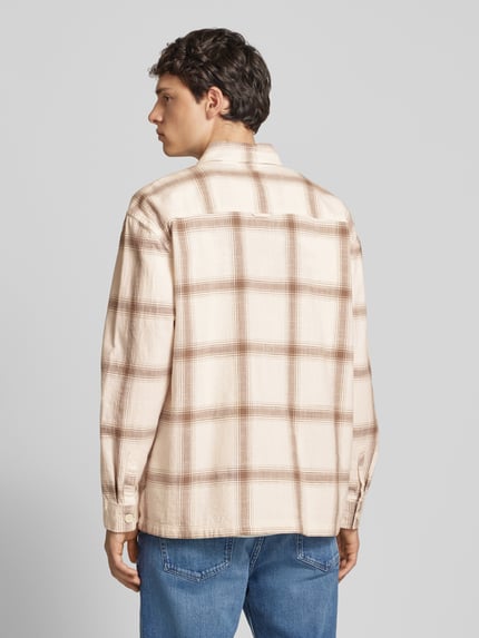 Tommy Jeans Koszula casualowa o pudełkowym kroju ze wzorem w kratę Złamany biały 5