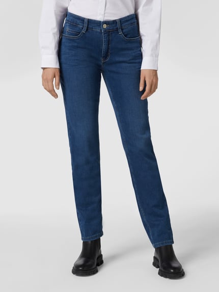 MAC Jeansy o kroju slim fit z 5 kieszeniami Granatowy 4