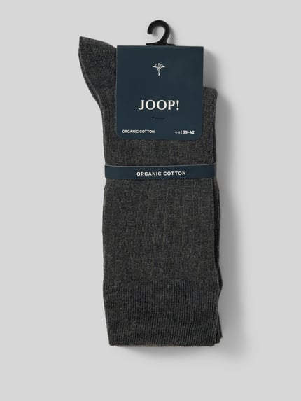 JOOP! COLLECTION Sokken met structuurmotief, model 'MEN PREMIUM ESSENTIAL' Antraciet gemêleerd - 3