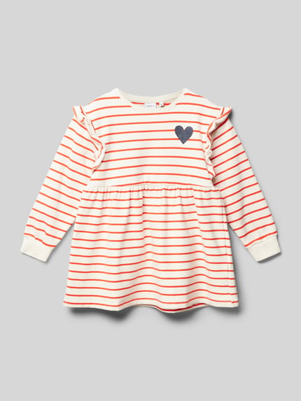 NAME IT Kleid mit Motiv-Print Modell 'TORINA' Rot 1