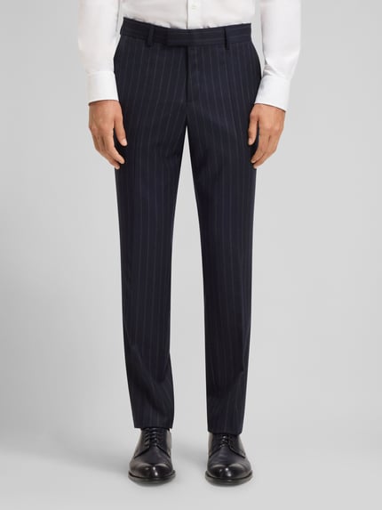 BOSS Slim Fit Anzug aus reiner Schurwolle Modell 'H-HUGE' Marine 8